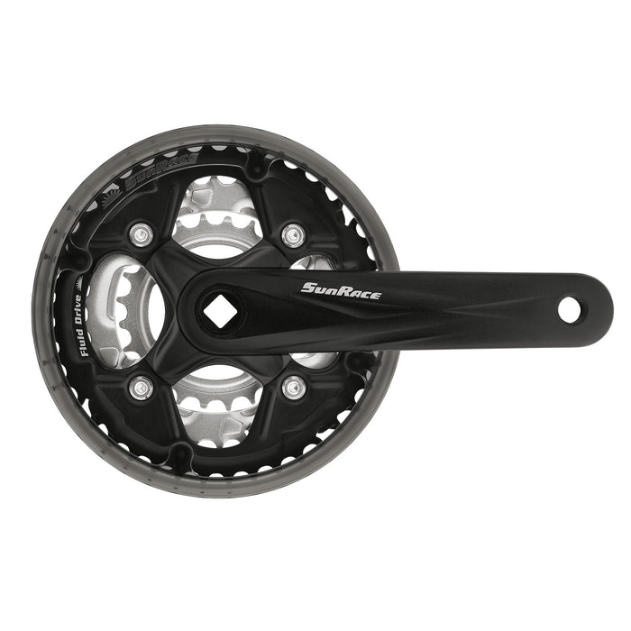 Sunrace FCM513 7/8x Juniors Chainset in Black