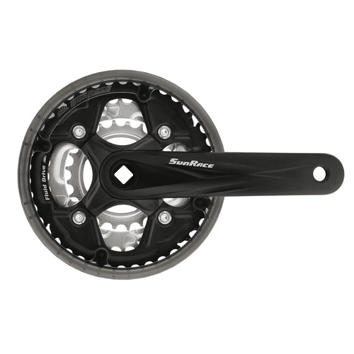 Sunrace FCM513 7/8x Juniors Chainset in Black
