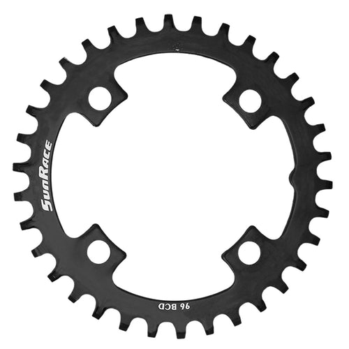 Sunrace 96 PCD 4 Arm Narrow/Wide Steel Chainrings in Black