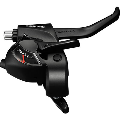 ST-EF41 EZ fire plus STI set for V-brakes, 3x7-speed, 2-finger lever, black