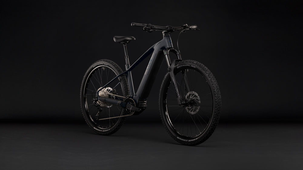 Cube Reaction Hybrid Pro 800 Electric Mountain Bike in Silverdust/Prism