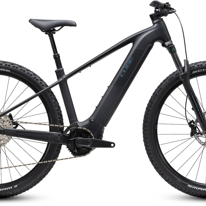 Cube Reaction Hybrid Pro 800 Electric Mountain Bike in Silverdust/Prism