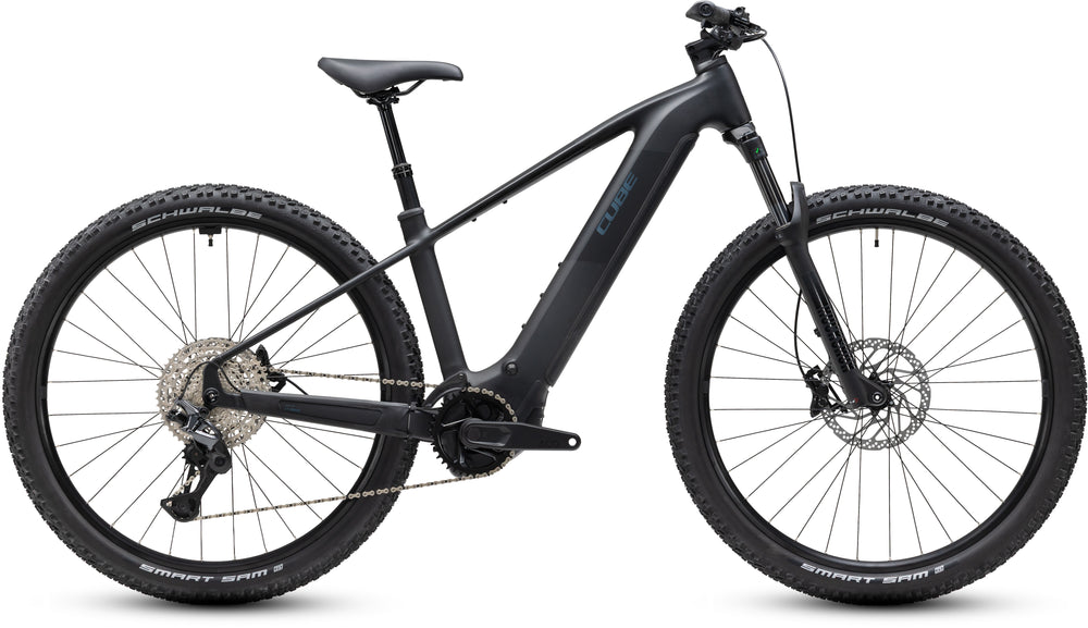 Cube Reaction Hybrid Pro 800 Electric Mountain Bike in Silverdust/Prism