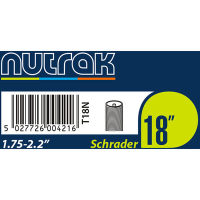18 x 1.75 - 2.125 inch Schrader inner tube