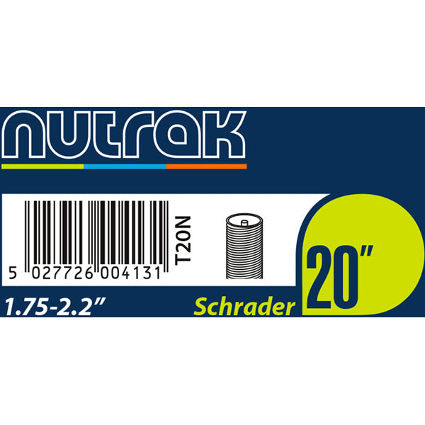 20 x 1.75 - 2.125 inch Schrader inner tube