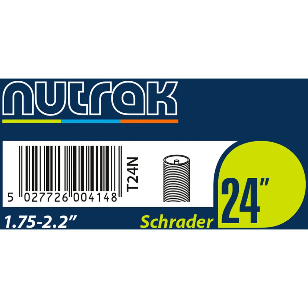 Nutrak 24 Inch Inner Tube x 1.75 - 2.125 with Schrader Valve