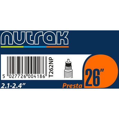 Nutrak 26 x 2.1 - 2.4 inch Presta Inner Tube
