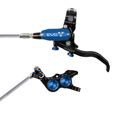 Hope Tech 4 EVO GR4 - Black/Blue - Braided - No Rotor