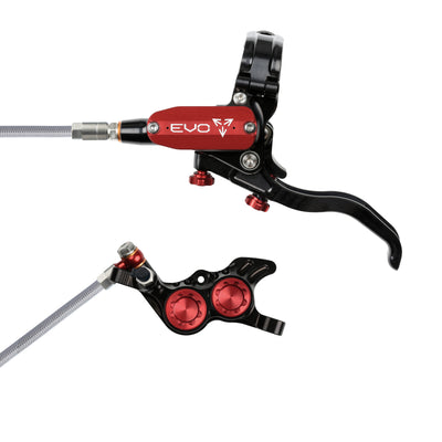 Hope Tech 4 EVO GR4 - Black/Red - Braided - No Rotor