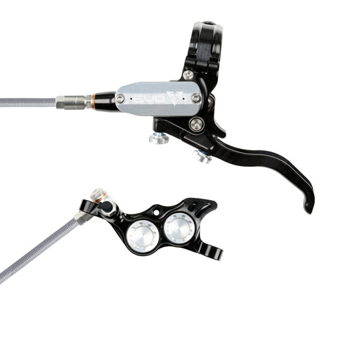 Hope Tech 4 EVO TR4 - Black/Silver - Braided - No Rotor