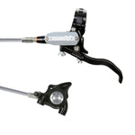 Hope Tech 4 EVO X2 Flatmount - Black/Silver - Braided - No Rotor