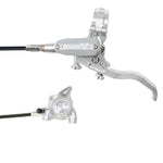 Hope Tech 4 EVO X2 Flatmount - Silver/Silver - Braided - No Rotor