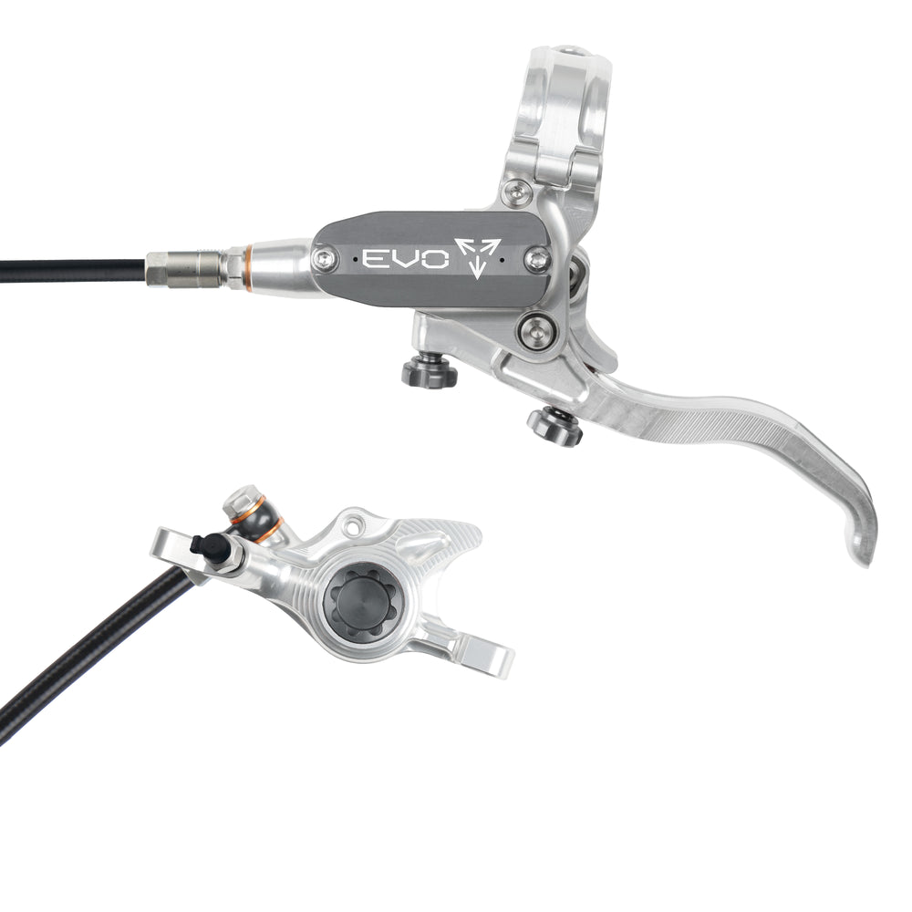 Hope Tech 4 EVO X2 - Silver/Smoke - No Rotor