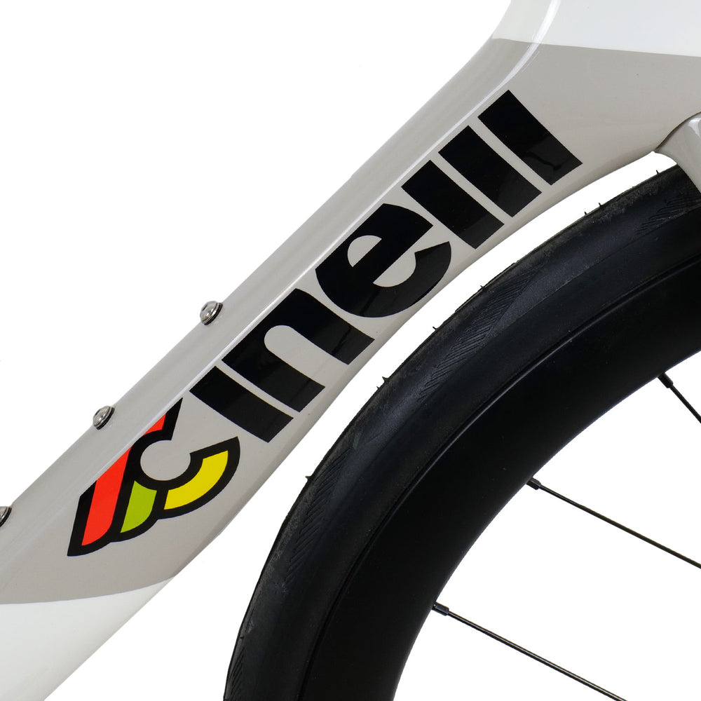 Cinelli Aeroscoop Ultegra Di2 Road Bike In Coral White