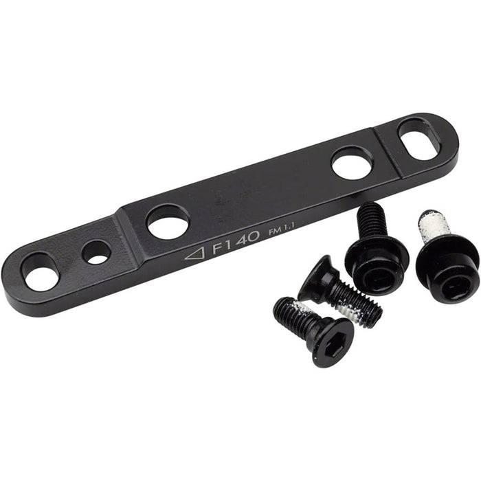 TRP - Flat Mount F5 Front Adapter - 140/ 160MM Black 17mm
