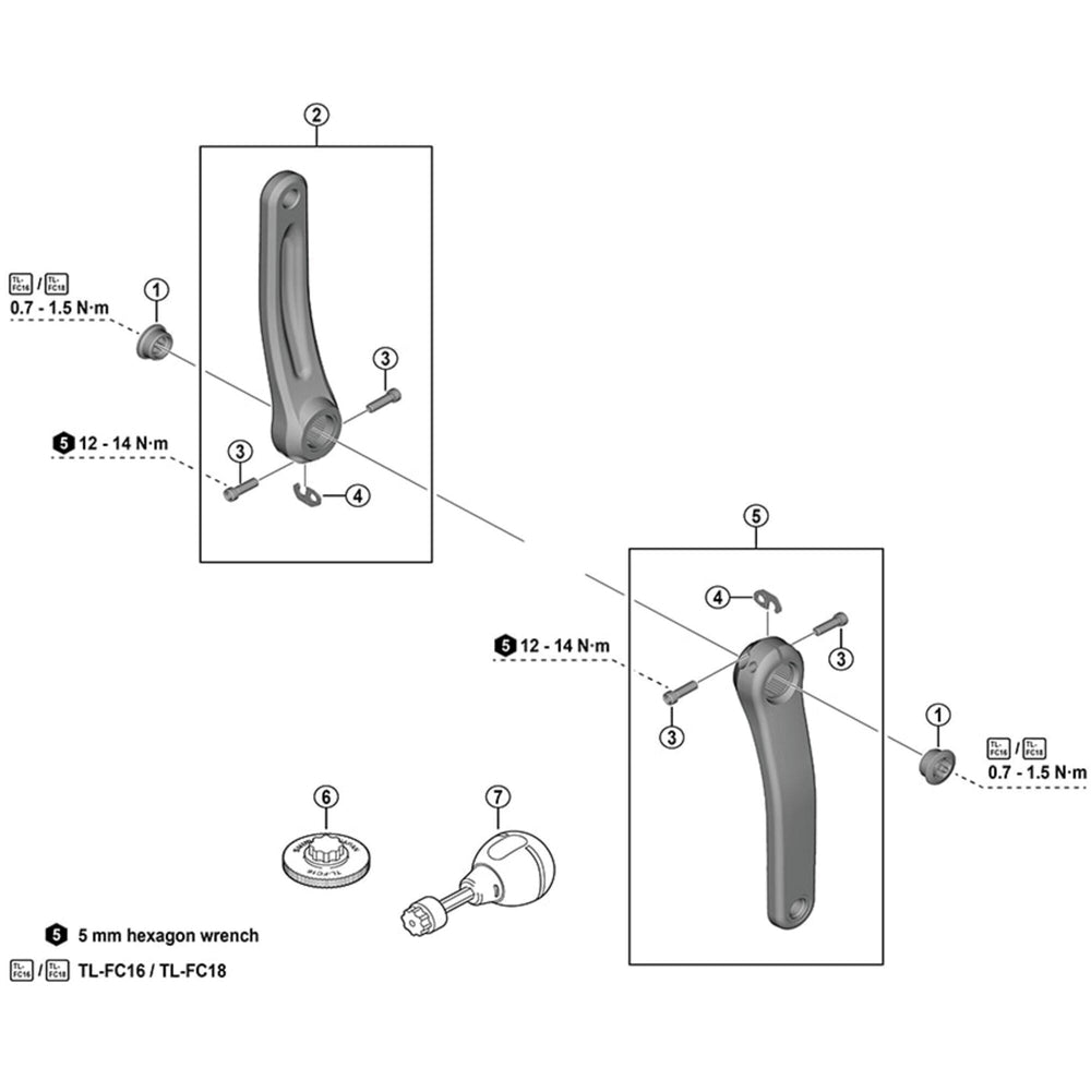 Crank installation tool for HollowTech II TLFC16