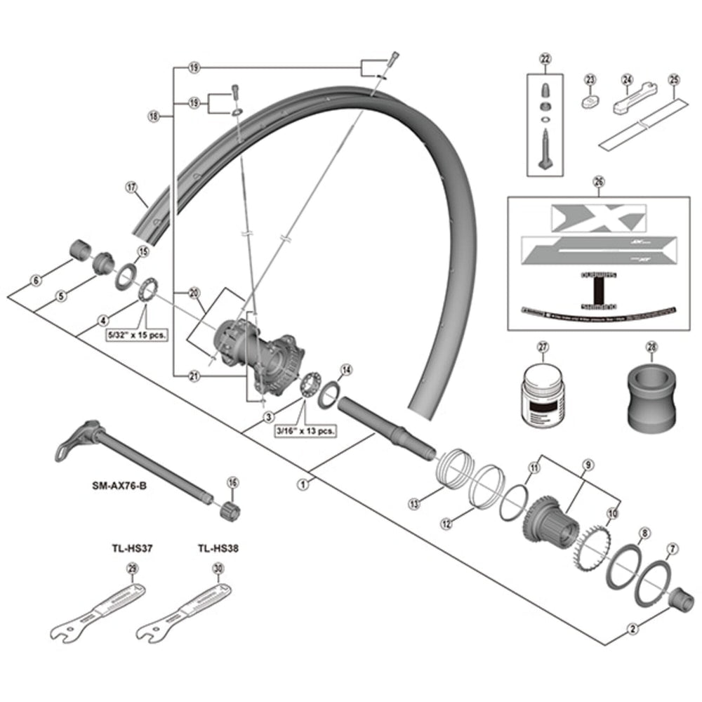 Shimano TL-HS38 cone spanner, 18 mm
