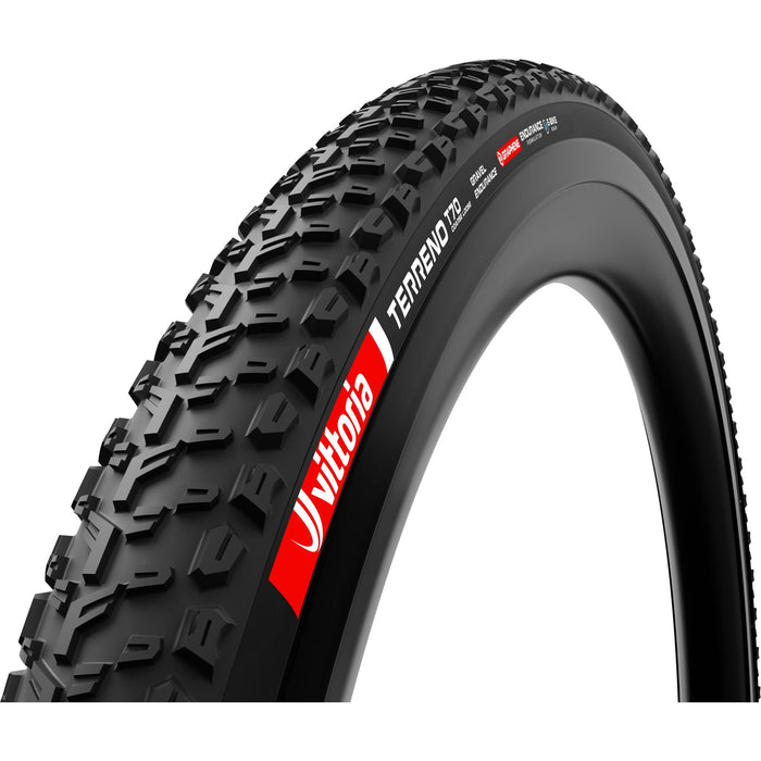 Vittoria Terreno T70 Coarse Loose Gravel Endurance Full Black G2.0 Tubeless Ready in Black