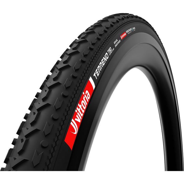 Vittoria Terreno T80 Coarse Loose Gravel Endurance G2.0 Tubeless Ready Tyre in Black