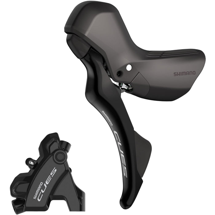 Shimano CUES ST-U4030 bled hydraulic, mechanical STI set, flat mount calliper, LH rear