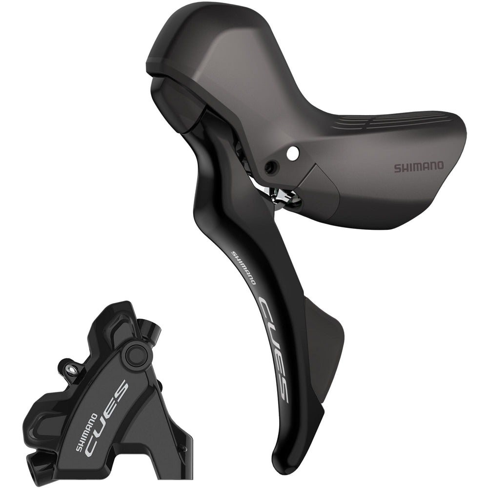 Shimano CUES ST-U4030 bled hydraulic, mechanical STI set, flat mount calliper, LH rear