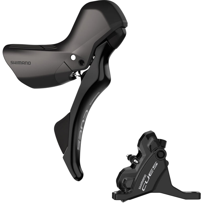 Shimano CUES ST-U4030 bled hydraulic, mechanical STI set, flat mount calliper, RH Front