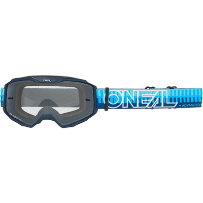 O'Neal B-10 Goggle STRIPED Blue/Blue - clear