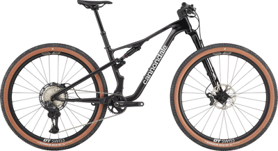 2025 Cannondale Scalpel Carbon 2 Lefty Full Suspension Mountain Bike in Smoke Black, side view