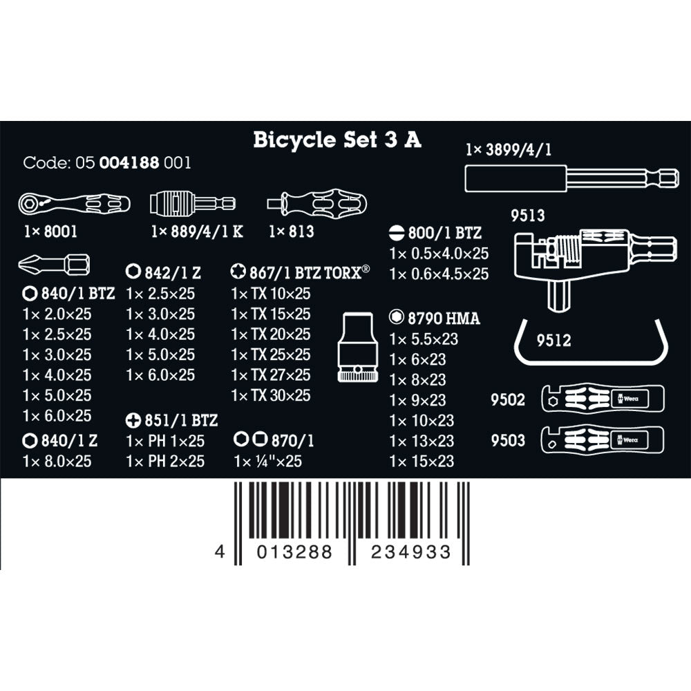 Wera Bicycle Set 3 A 40 Pack