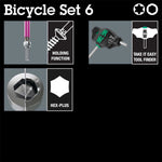 Wera Bicycle Set 6 T-Handle Hex & Torx Key Set 10pcs