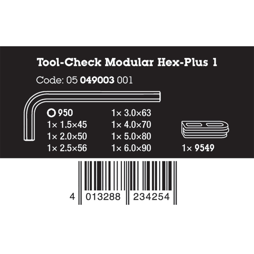 Wera Tool Check Modular L-Key Metric Set 1