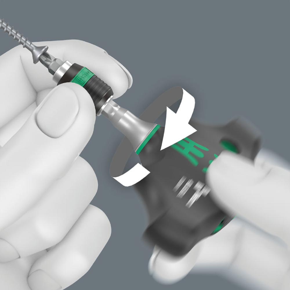 Wera 416 T-Handle Bitholding Screwdriver W/Ratchet