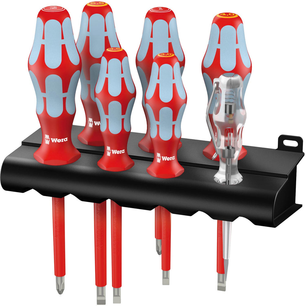 Wera 3160 i/7 Screwdriver set, stainless and rack 7pcs