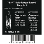Wera 7515/7 Kraftform Safe-Torque Speed Bicycle 1, 7 pieces