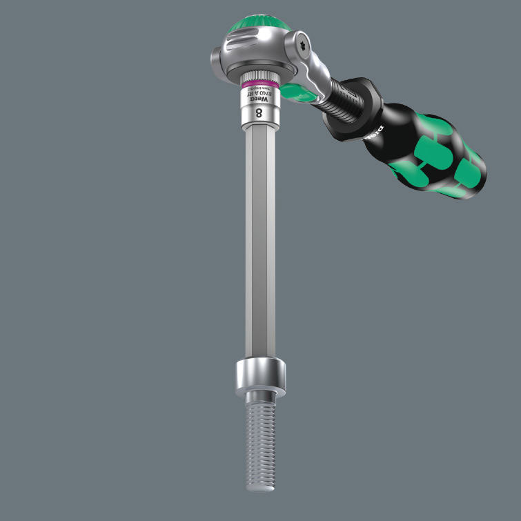 Wera 8740 A 1 Zyklop Bit Socket With Holding Function 1/4