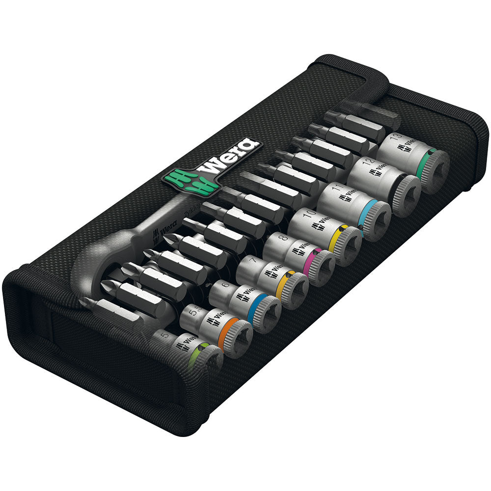 Wera 8100 SA 8 Zyklop Ratchet Set With Switch Lever 1/4
