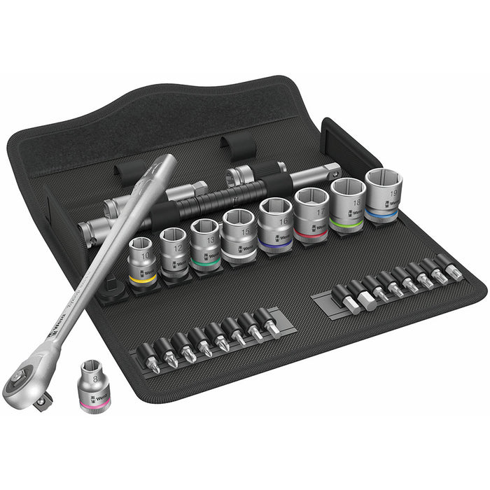 Wera 8100 SB 7 Zyklop Ratchet Set With Square 3/8 Drive