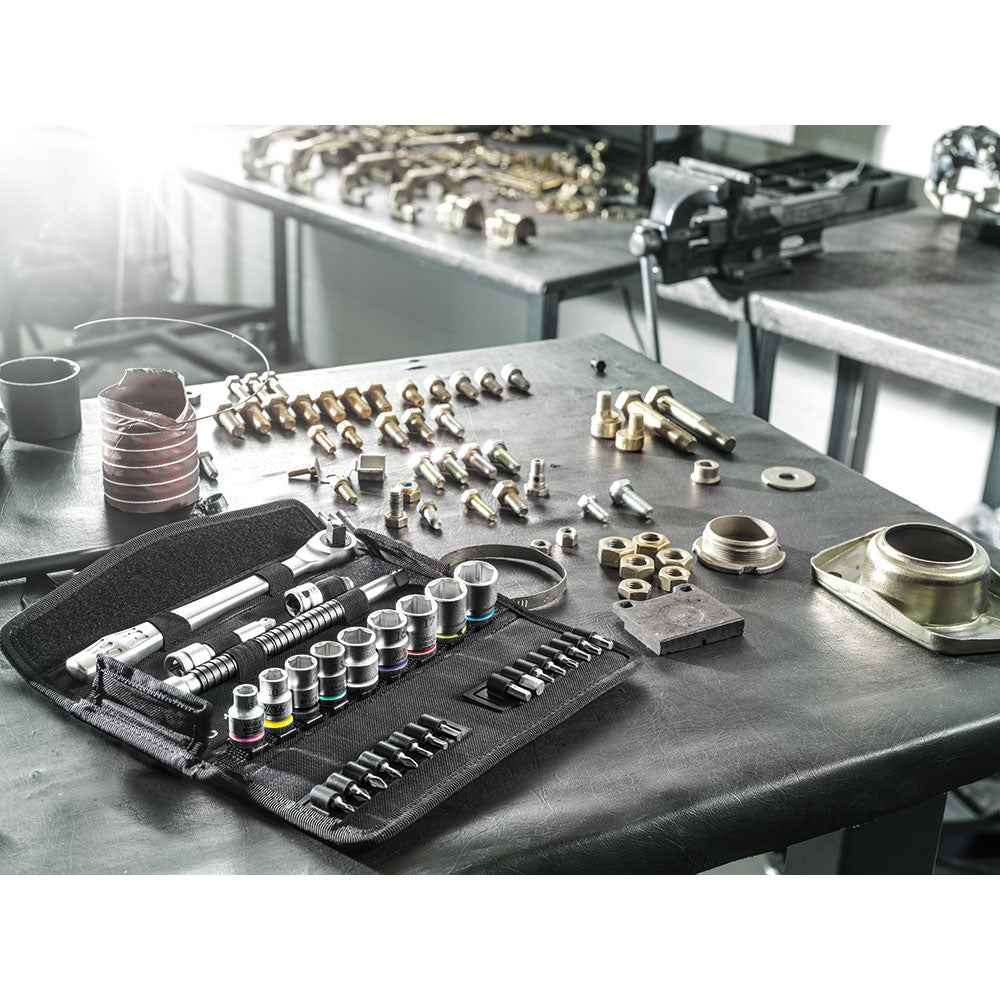 Wera 8100 SB 7 Zyklop Ratchet Set With Square 3/8 Drive
