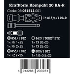 Wera Kraftform Kompakt 20 Screwdriver Set, 6 Pieces