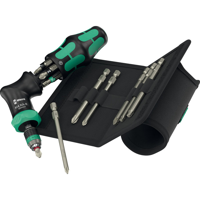Wera Tools Kraftform Kompakt Ratchet Pistol R2, 13 Pieces