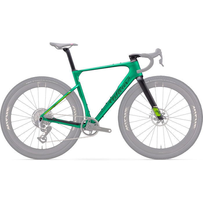 Wilier Rave SLR ID2 Frameset In Pixel Green With Stemma S2