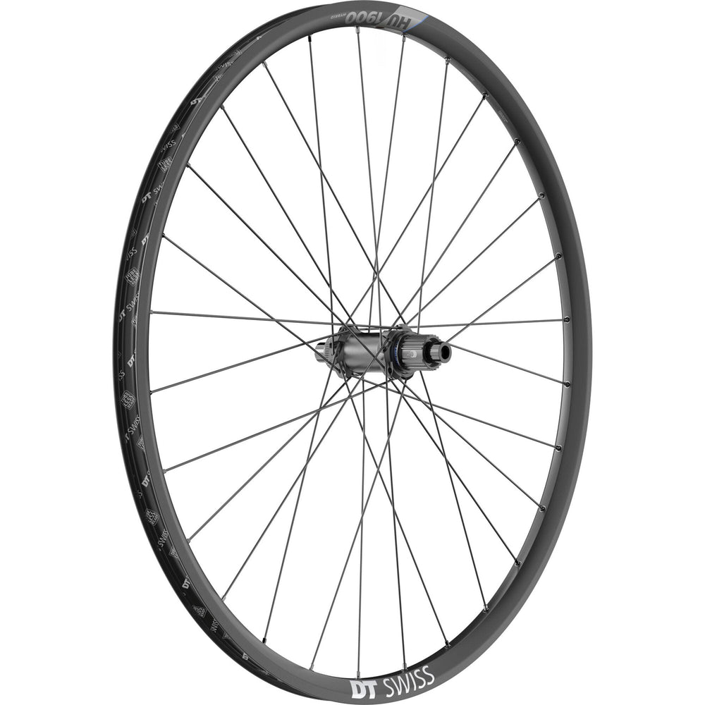 DT Swiss HU 1900 wheel, 25 mm rim, 12 x 148 mm BOOST axle, 700c rear MICRO SPLINE