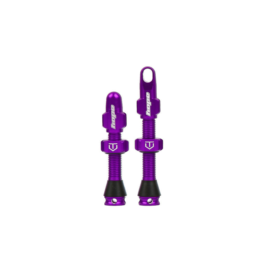 Hope Tubeless Valve Pair - 40/60mm - Purple