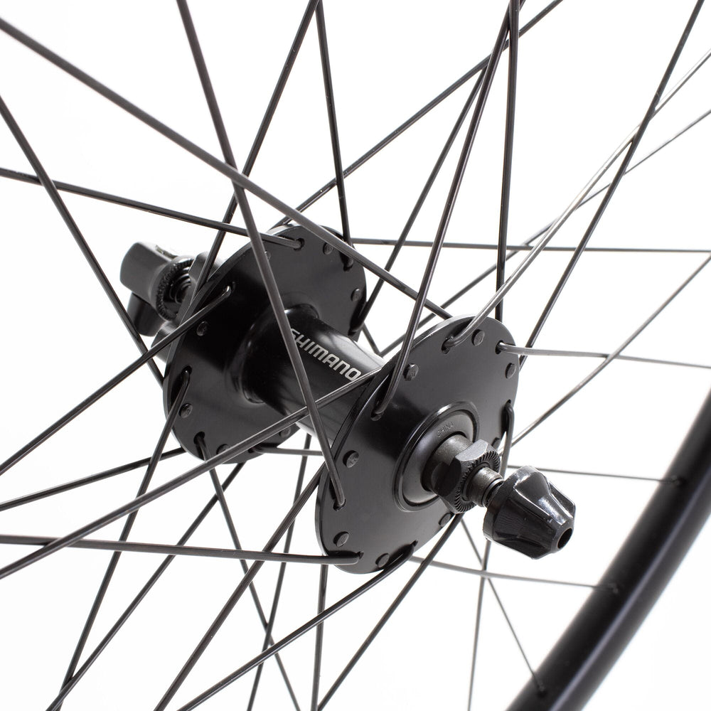 M Part Wheels Gravel Front Wheel Shimano QB 400 6B Hub QR 100mm 700c Sniper 24 Rim black