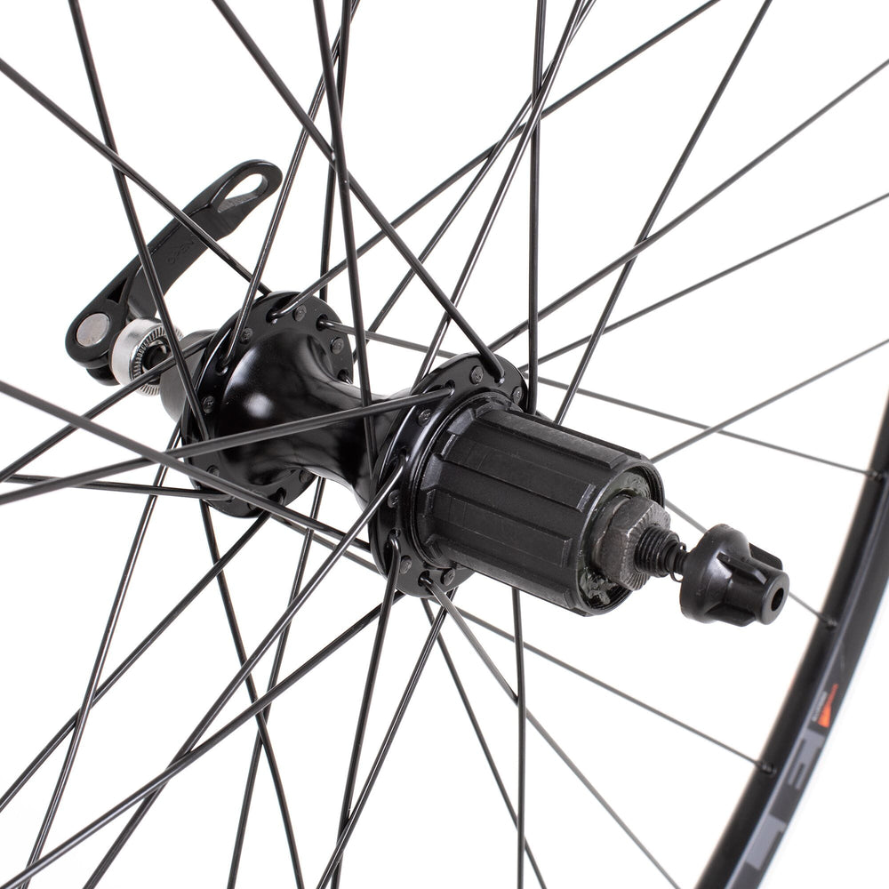 Road Rear Quick Release Cassette Wheel black 700c