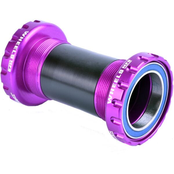 Wheels Manufacturing BSA Threaded Frame ABEC-3 Bearings For 30mm Cranks - Purple