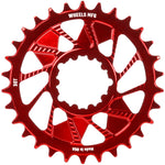 Wheels Manufacturing Wheels MFG Chainring - Anodized Shimano Direct Mount HG+ - 1.5mm Inboard - 30 teeth / Red
