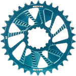 Wheels Manufacturing Wheels MFG Chainring - Anodized Shimano Direct Mount HG+ - 1.5mm Inboard - 34 teeth / Teal