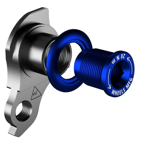 Wheels Manufacturing Replaceable Derailleur Hanger / Dropout 487-6 - Blue Bolt - UDH