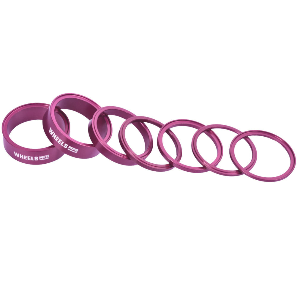 Wheels Manufacturing StackRight Headset Spacer Kit - Pink